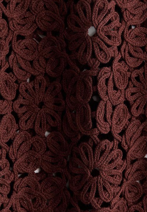 H&M - Crochet-look skirt - dark brown