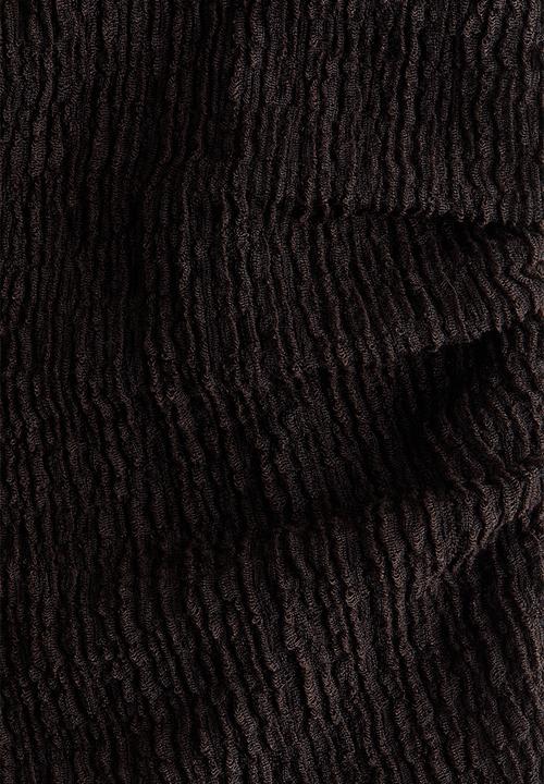H&M - Textured-jersey boat-neck top - dark brown