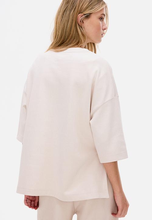 H&M - Interlock t-shirt - light beige