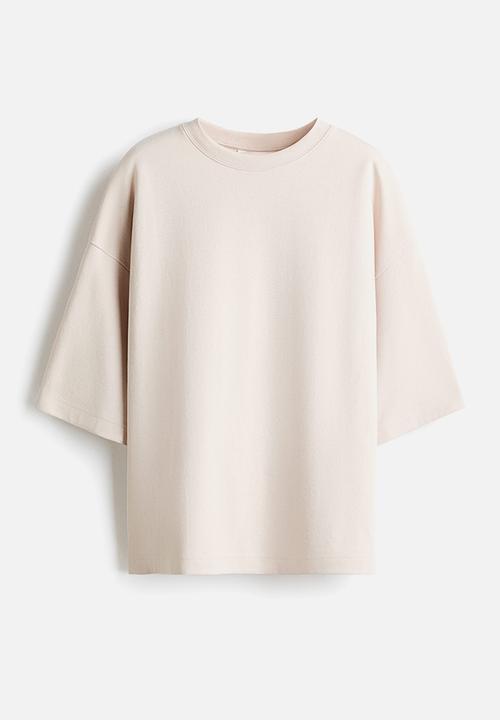 H&M - Interlock t-shirt - light beige