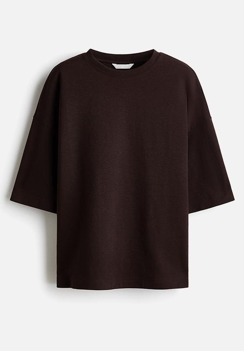 H&M - Interlock t-shirt - dark brown