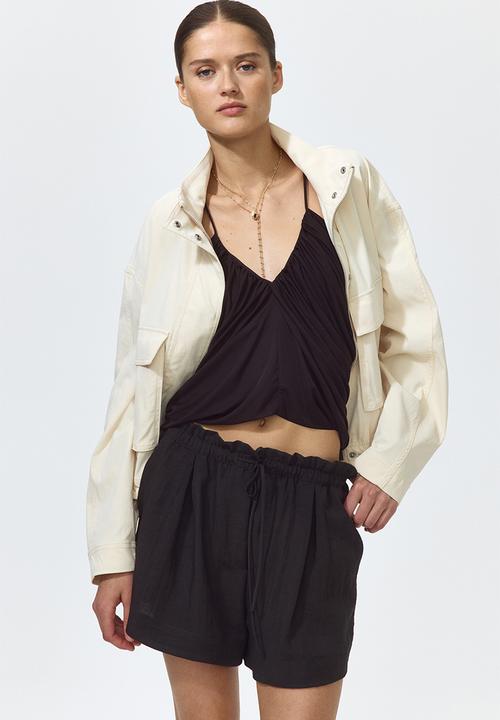 H&M - Drawstring shorts - dark brown