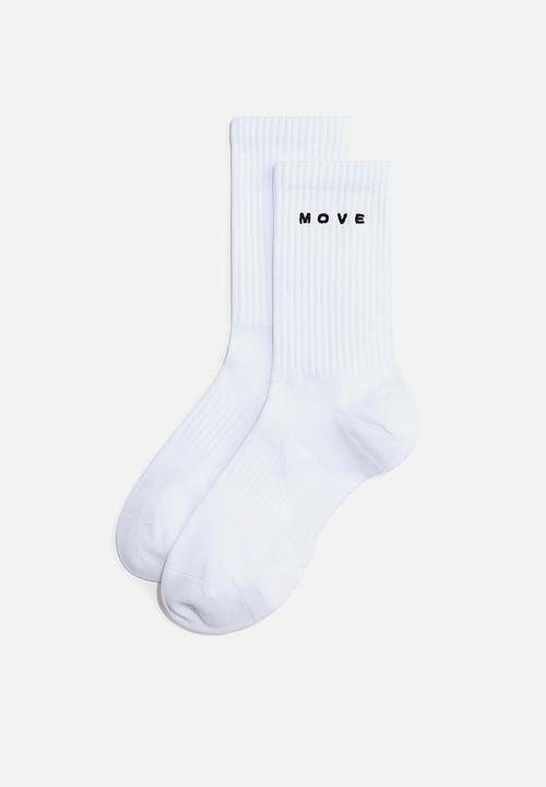 H&M - 3-pack sports socks with drymove? - white