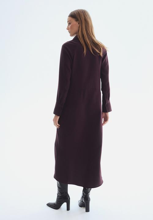 H&M - Shirt dress - burgundy