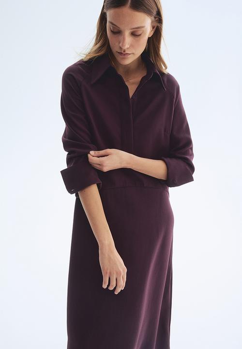 H&M - Shirt dress - burgundy