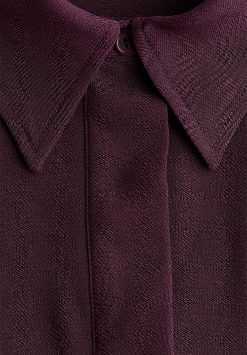 H&M - Shirt dress - burgundy