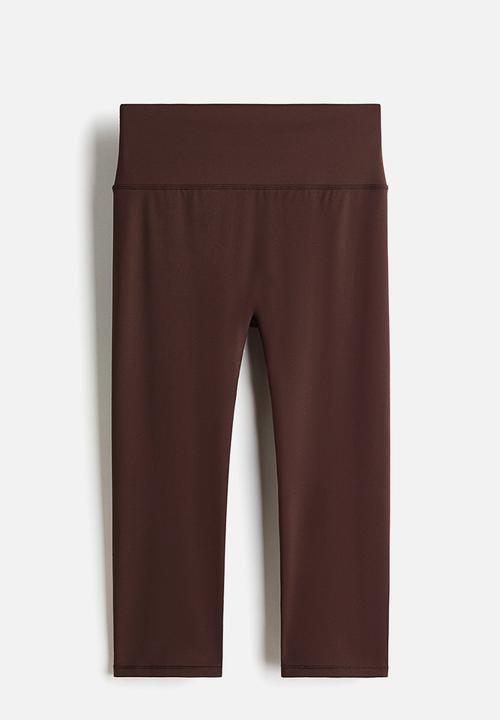 H&M - Capri leggings with sculptmove - warm brown