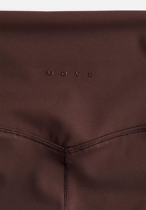 H&M - Capri leggings with sculptmove - warm brown