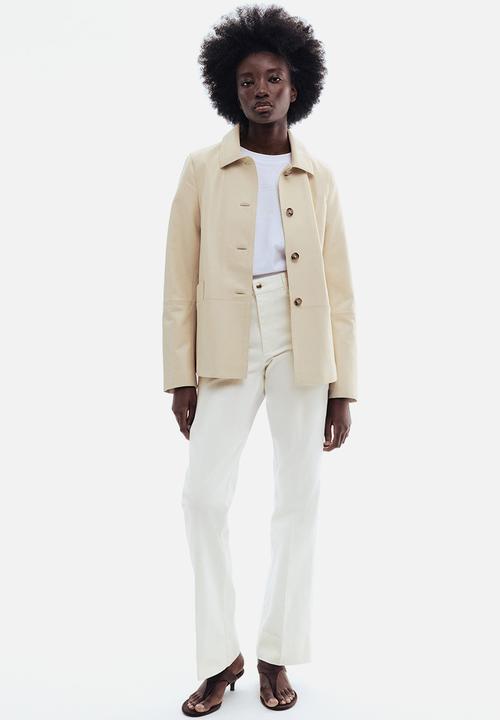H&M - Flared high jeans - white