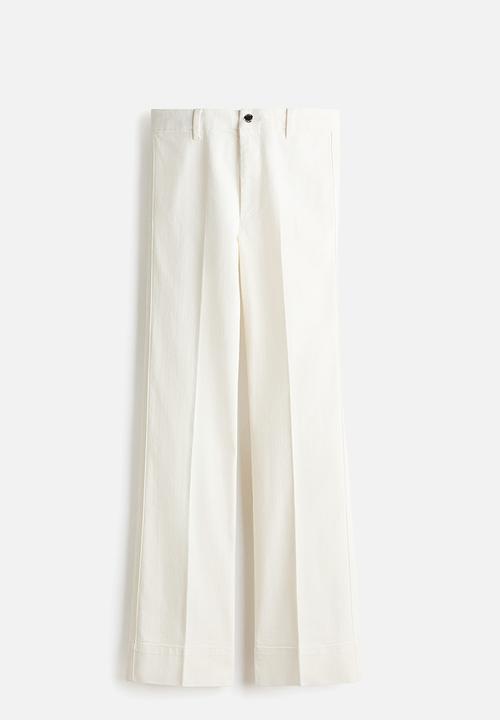 H&M - Flared high jeans - white