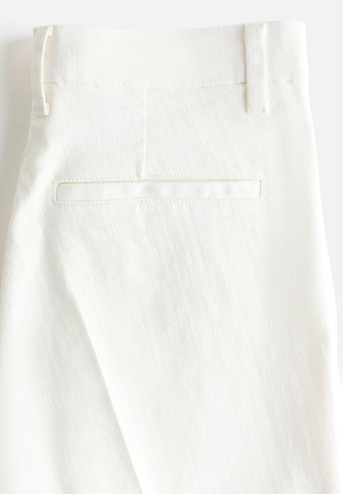 H&M - Flared high jeans - white