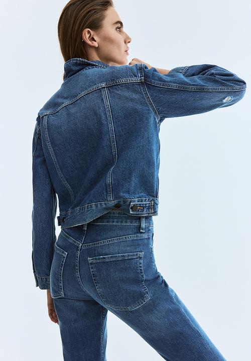 H&M - Bootcut high jeans - denim blue