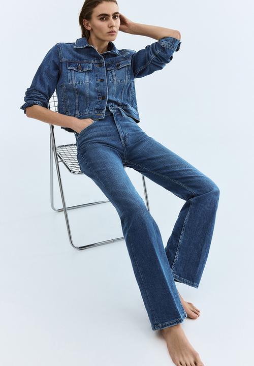 H&M - Bootcut high jeans - denim blue