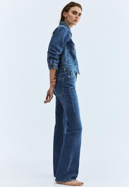 H&M - Bootcut high jeans - denim blue