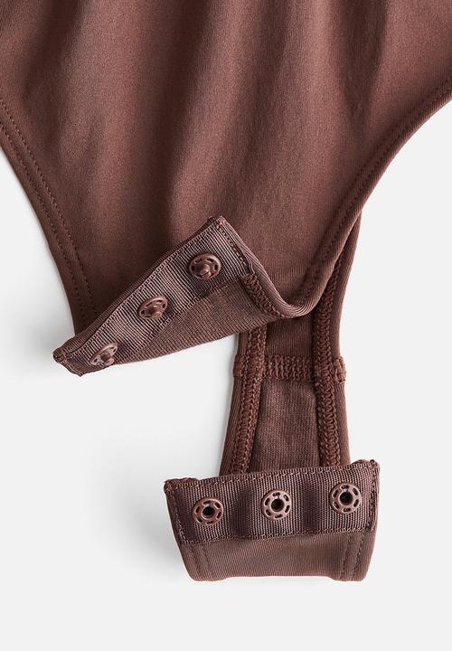 H&M - Seamless light shape body - dark brown