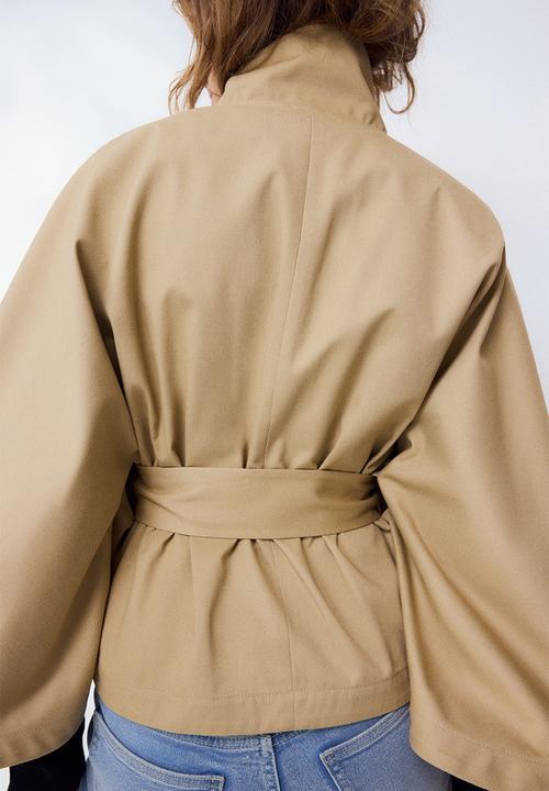 H&M - Twill cape jacket - beige