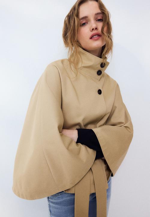 H&M - Twill cape jacket - beige