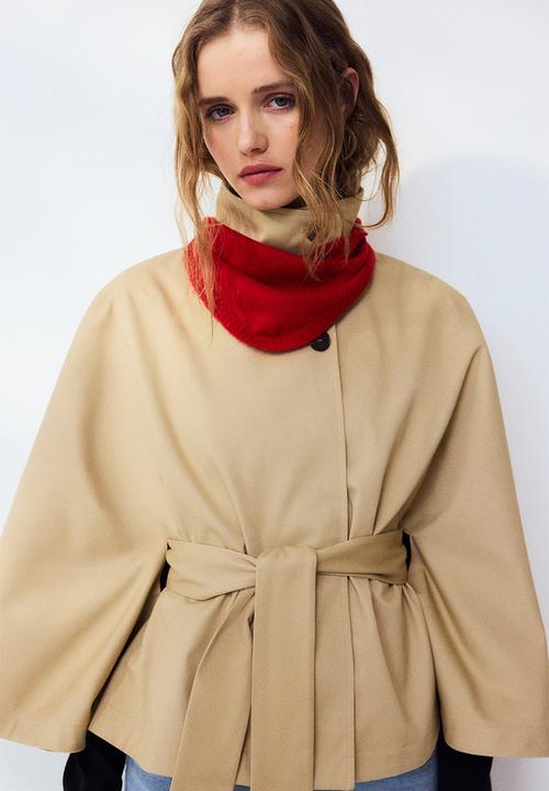 H&M - Twill cape jacket - beige