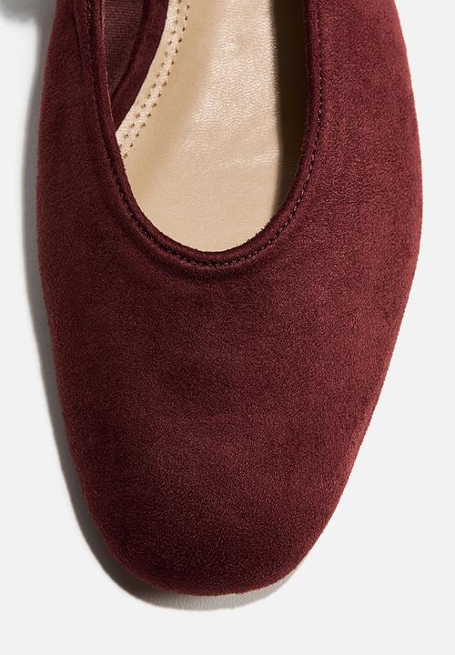 H&M - Mary jane ballet flats - burgundy