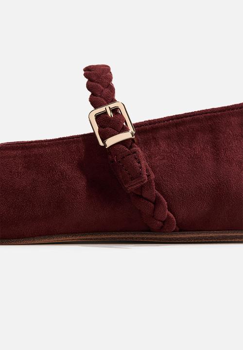 H&M - Mary jane ballet flats - burgundy