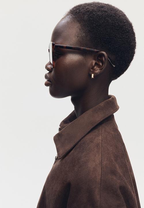H&M - Square sunglasses - brown/tortoiseshell pattern