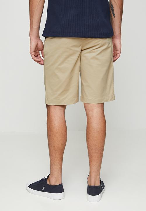 POLO - MENS ESSENTIAL COTTON CHINO SHORTS - Beige