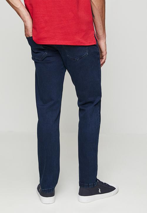 POLO - Mens peter slim leg jean - dark navy