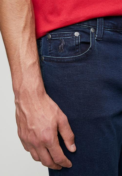 POLO - Mens peter slim leg jean - dark navy
