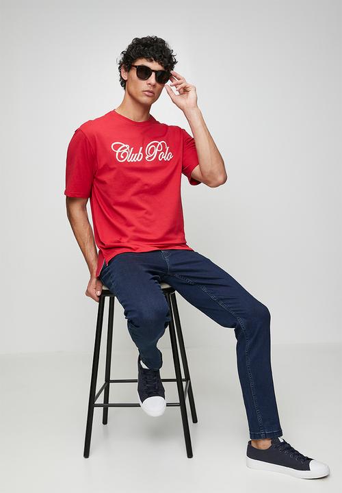 POLO - Mens peter slim leg jean - dark navy