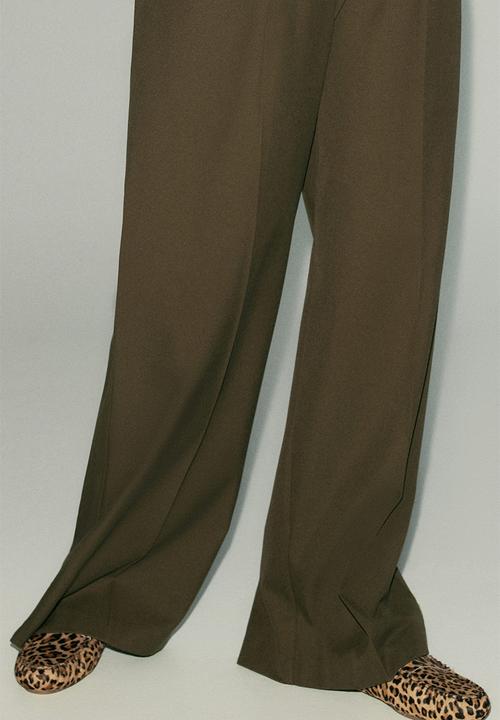 H&M - Leather loafers - beige/faux leopard