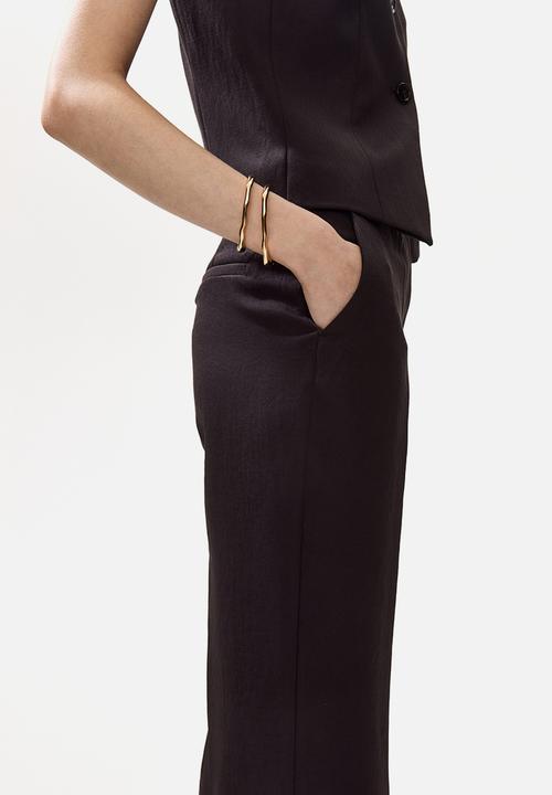 H&M - Bootcut tailored trousers - dark brown