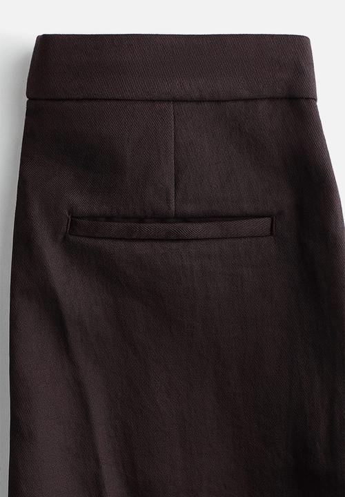 H&M - Bootcut tailored trousers - dark brown