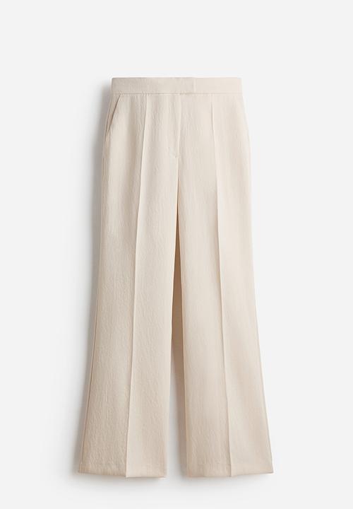 H&M - Bootcut tailored trousers - light beige