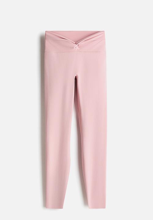 H&M - Sports leggings with softmove™ - mid blush pink