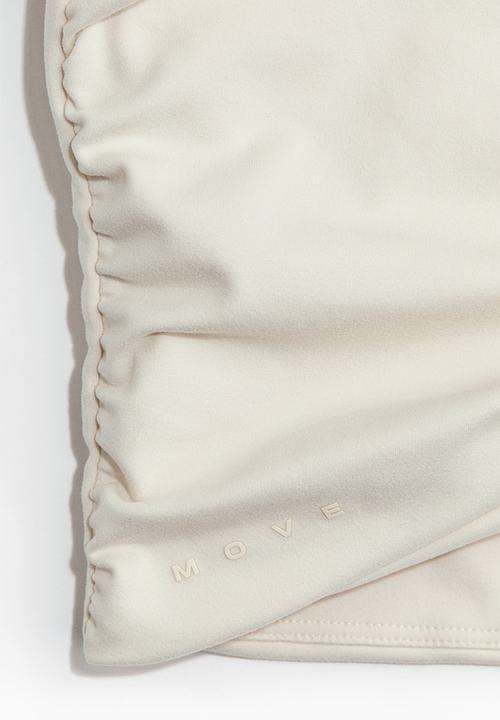 H&M - Twist-detail vest top with softmove™ - ivory