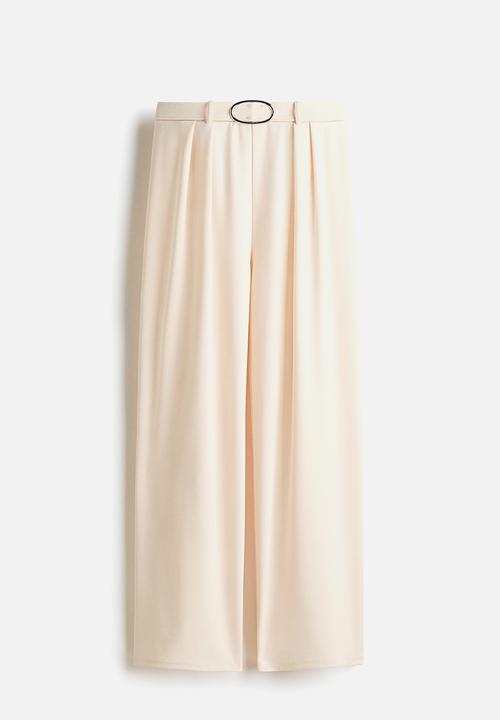 H&M - Ponte di roma trousers - cream