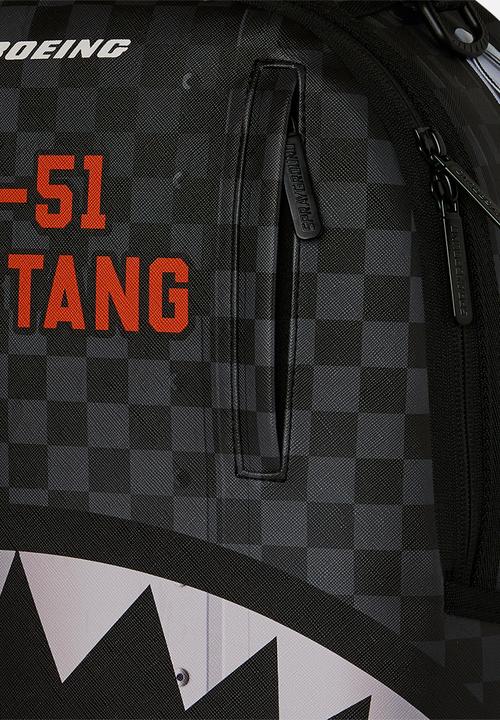 Sprayground - Boeing P-51 Mustang Sharkmouth Backpack - Black