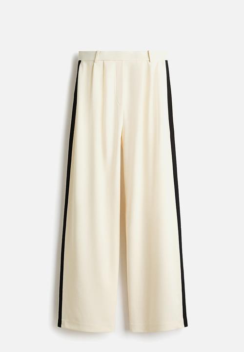 H&M - Tailored jersey trousers - cream
