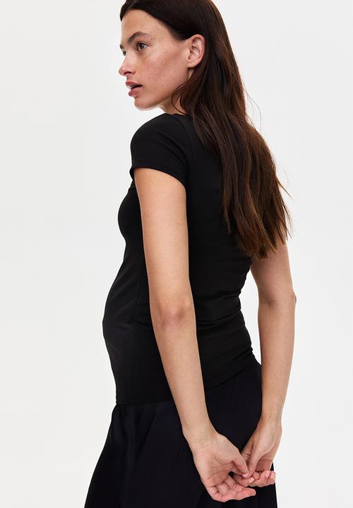 H&M - Mama boat-neck top - black