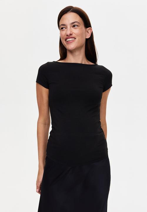 H&M - Mama boat-neck top - black