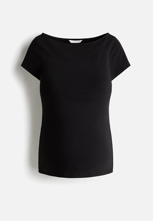 H&M - Mama boat-neck top - black