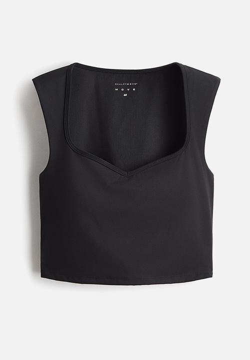 H&M - Sports vest top with sculptmove. - black