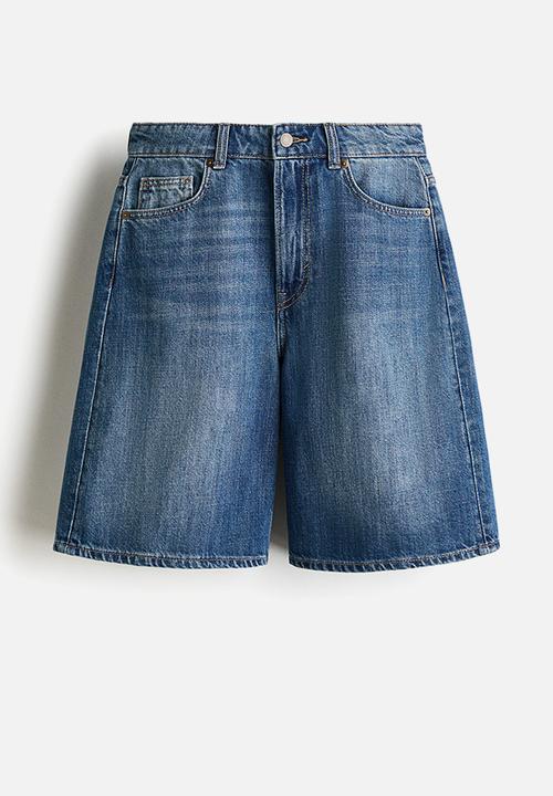 H&M - Denim bermuda shorts - denim blue