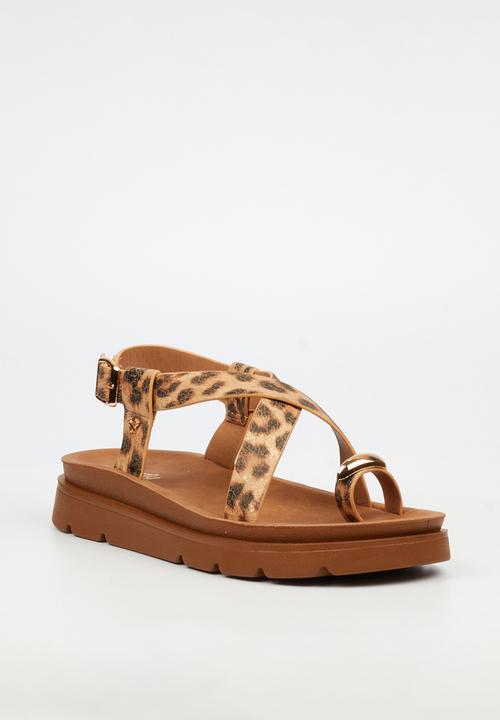 Butterfly Feet - Nolah 2 toe post sandal - leopard