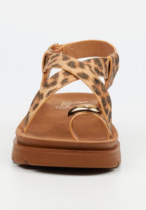 Butterfly Feet - Nolah 2 toe post sandal - leopard