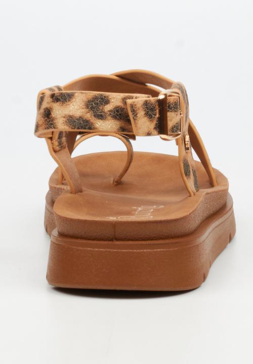 Butterfly Feet - Nolah 2 toe post sandal - leopard