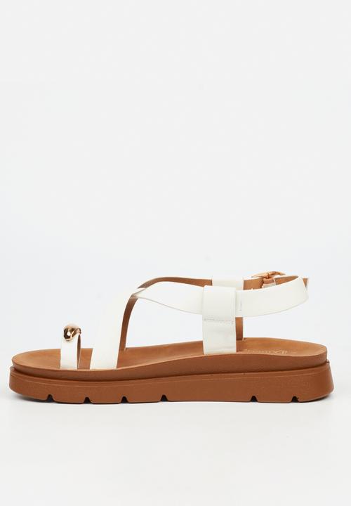 Butterfly Feet - Nolah 2 toe post sandal - white