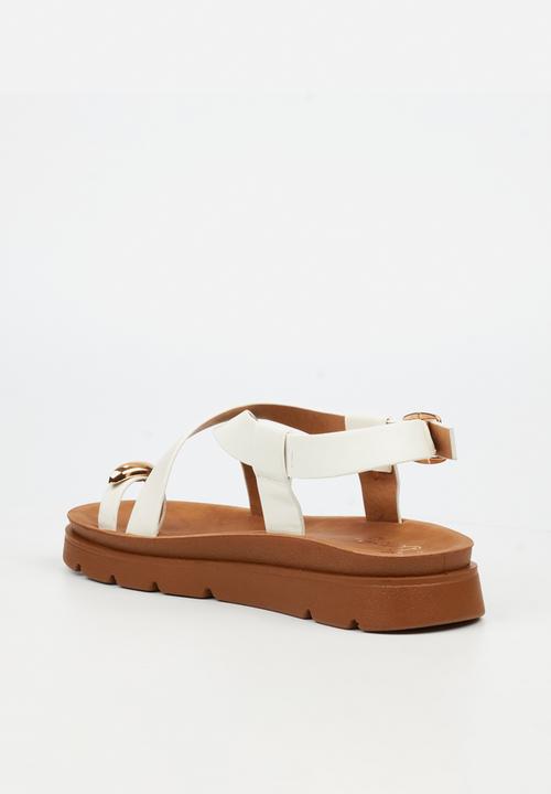 Butterfly Feet - Nolah 2 toe post sandal - white