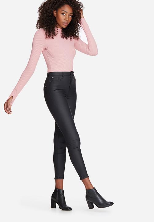 Missguided - High neck jumbo ribbed bodysuit