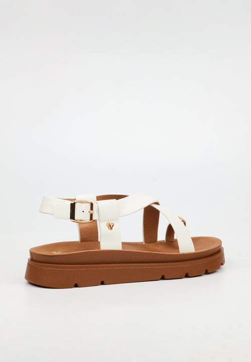 Butterfly Feet - Nolah 2 toe post sandal - white